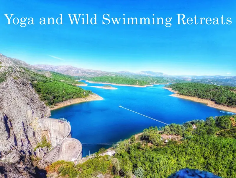 Yoga and Wild Swimming Retreat Europe. This is Santa Luzia Dam