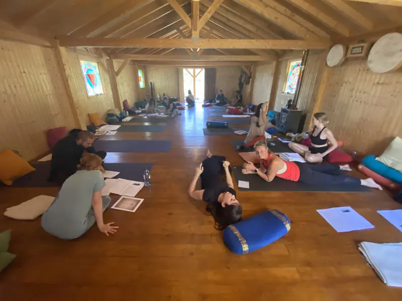 rent our yoga retreat venue in 2027 - picture of the practice space